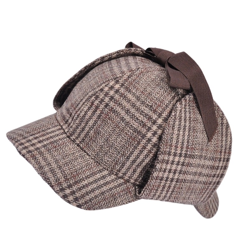 Bầu trời Mũ bóng chày Plaids cổ điển có vành đôi Mũ Cotton thoáng khí có thể điều chỉnh