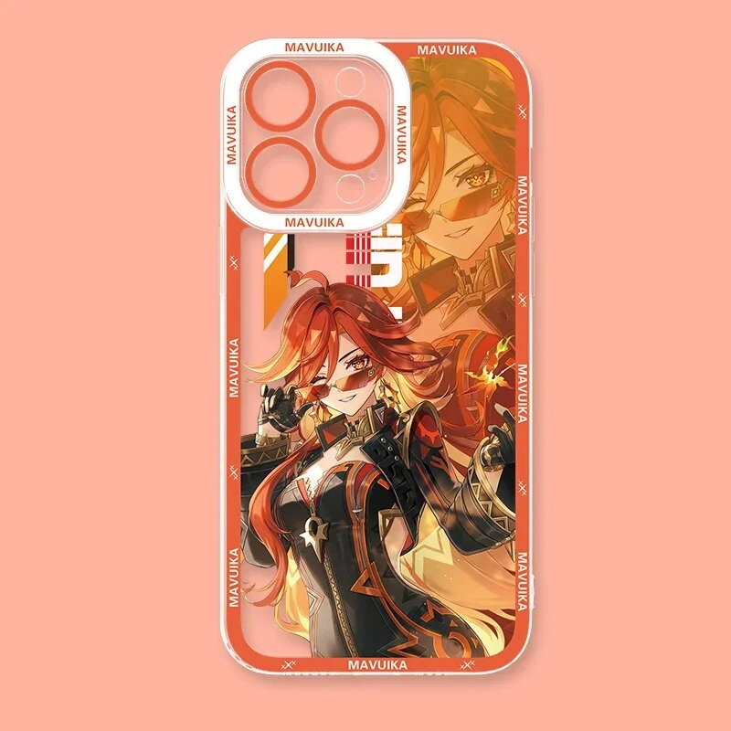 Ốp Lưng Dành Cho Samsung Galaxy A55 A35 A54 A14 A15 A25 A34 M54 5G S24 Ultra Plus Vỏ Điện Thoại Di Động Game Genshin Impact Citlali Mavuika Silicon Mềm Trong Suốt Trong Suốt