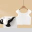 CODECOVED Chất kết dính ngực phẳng, Lưới chống sốc Tank Top Shapers, Đồ lót thân thiết mềm mại Shapewear Miếng đệm vai Cô gái buộc ngực