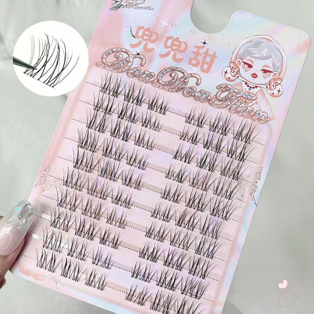 Mix Cụm lông mi DIY 7-12mm Cụm lông mi Wispy chống thấm nước