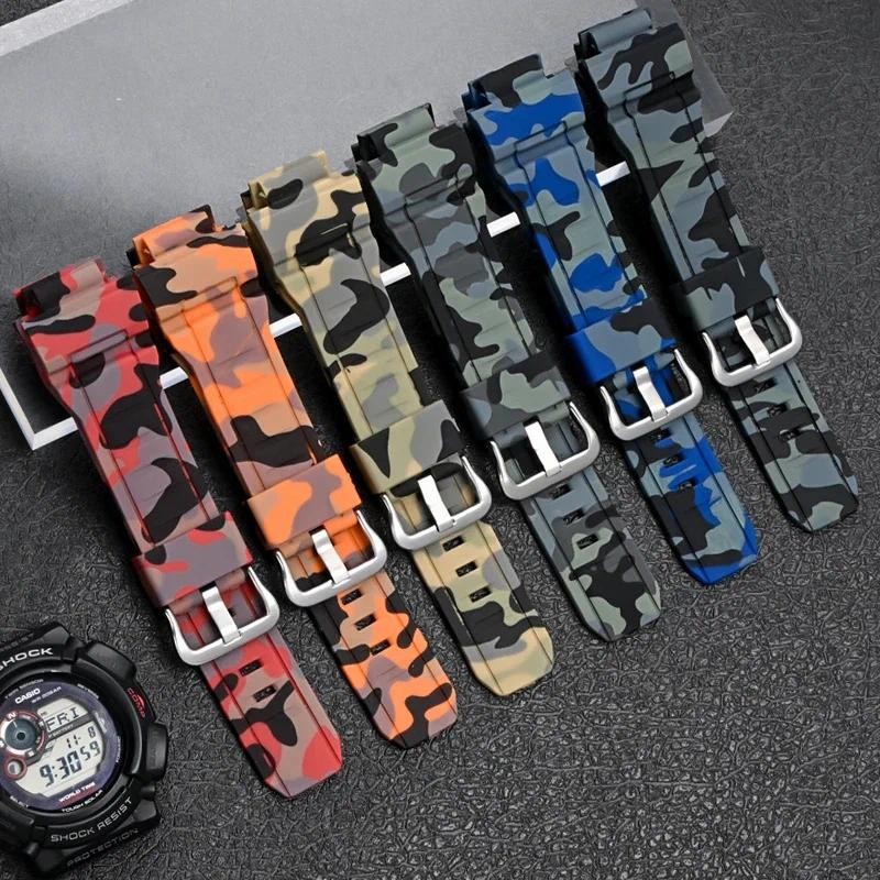 Dây đeo đồng hồ TPU cho CASIO G-SHOCK GW-9400 GW-9300 G-9300 Rangeman Dây đeo đồng hồ Vòng đeo tay chống nước Nam thể thao Wirstband Ngụy trang