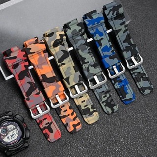 16 Màu Dây Đeo Đồng Hồ TPU Cho CASIO G-SHOCK GW-9400 GW-9300 G-9300 Rangeman Dây Đeo Đồng Hồ Vòng Tay Chống Thấm Nước Nam Thể Thao Wirstband Ngụy Trang Xanh Đen