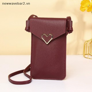 [Mới] Ví điện thoại di động màn hình cảm ứng dành cho nữ Ví điện thoại thông minh Ví da Dây đeo vai Túi xách nữ Ví di động Túi Messenger.
