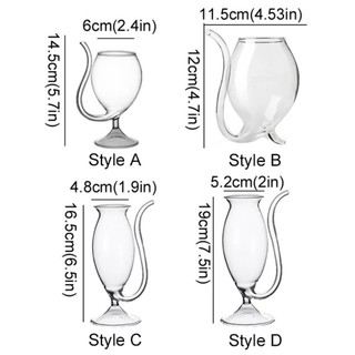 Cốc sáng tạo SENRTY, Nước ép trái cây ngộ nghĩnh Thủy tinh Cocktail, Ẩm thực phân tử Cốc uống trong suốt Cốc rượu sâm panh Thanh