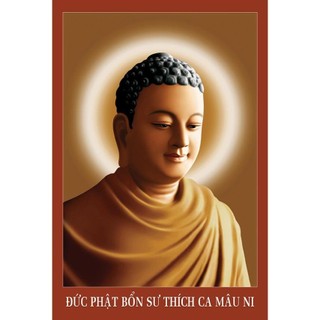 Tranh Phật Thích Ca Mâu Ni, tranh chân dung Đức Phật, Tranh ép gỗ DMF có móc treo tường nhiều mẫu mã và kích thước......
