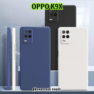 [Phong cách mới] Dành cho OPPO K9X Vỏ silicon chống vết bẩn Vỏ điện thoại màu trơn cổ điển