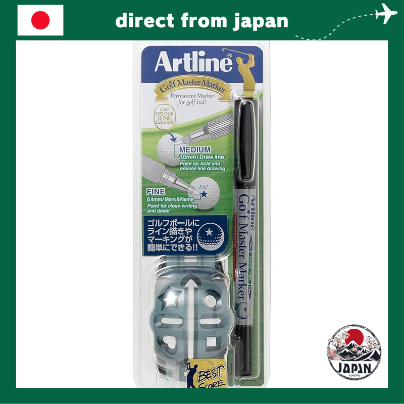 Shachihata Artline Golf Master Marker – Bộ đánh dấu bóng chính xác kèm khuôn & bút hai đầu