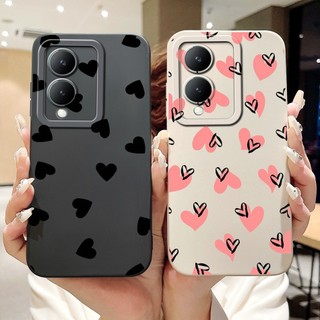 Dành Cho Vivo Y17s V2310 Vỏ Hoạt Hình Mèo Thỏ Dễ Thương Mới Vivo Y17S Y 17S 4G Bảo Vệ Ống Kính Silicon Mềm Vỏ Điện Thoại