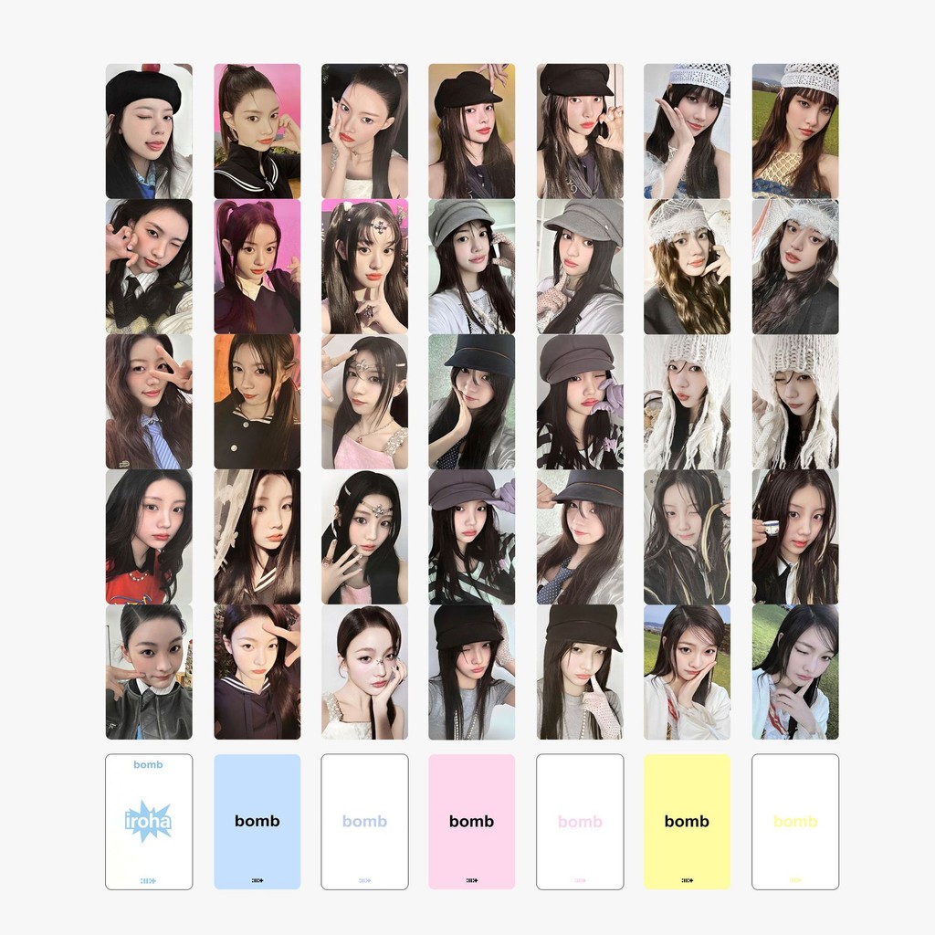 ILLIT Bomb GLLIT THÀNH VIÊN Thẻ Lomo LIGHT STICK Acrylic Móc Khóa