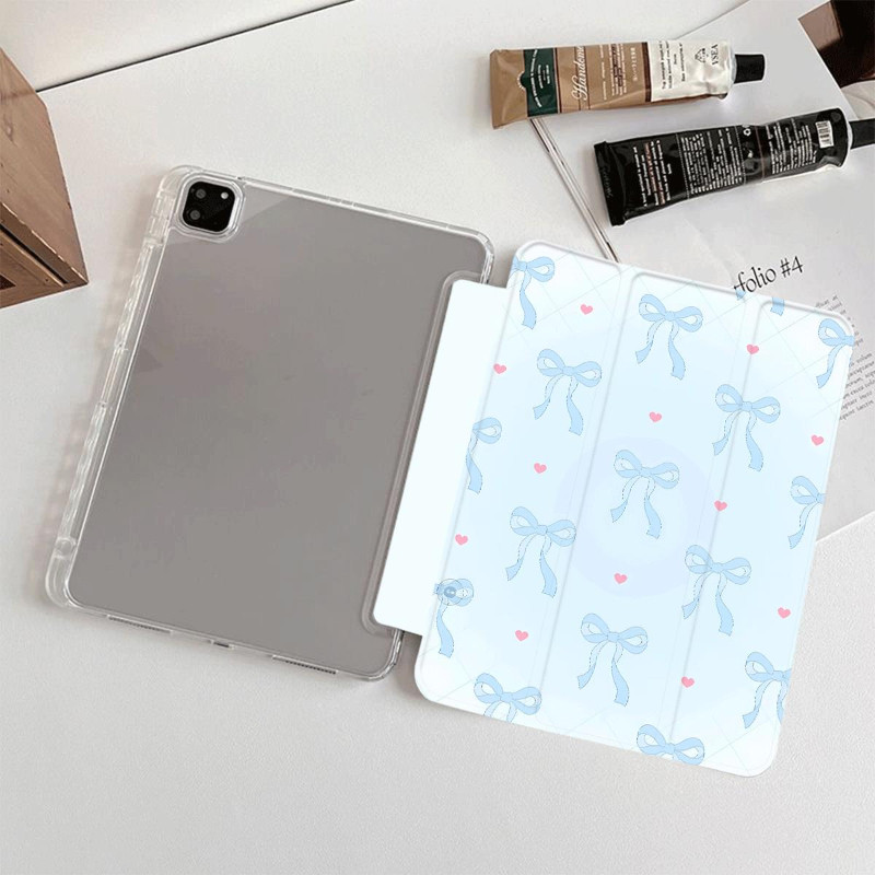 Ốp Bảo Vệ Cho iPad 2025 A16 gen11th Air1 / 2 Gen5 / 6 Air5 / 6 / 7 air 11 inch air 13 inch Mini4 / 5 / 6 Gen7 / 8 / 9th pro 12.9 2024 pro11 Vỏ Máy Tính Bảng Trong Suốt Dễ Thương