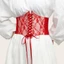 Thắt lưng Corset ren FEDAOG, Thắt lưng thêu hoa co giãn bằng lụa co giãn, Thắt lưng cơ thể giảm béo bằng da PU rộng trang trí thời trang cho váy Quần áo hàng đầu