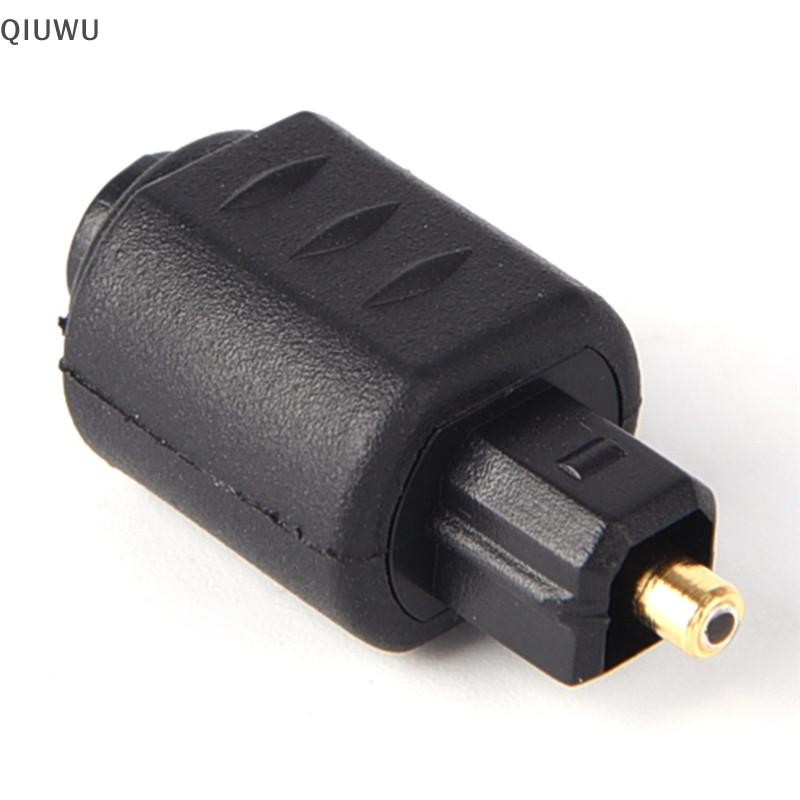 Bộ chuyển đổi âm thanh quang Mini QIUWU Giắc cắm nữ 3,5 mm sang kỹ thuật số Toslink Nam.