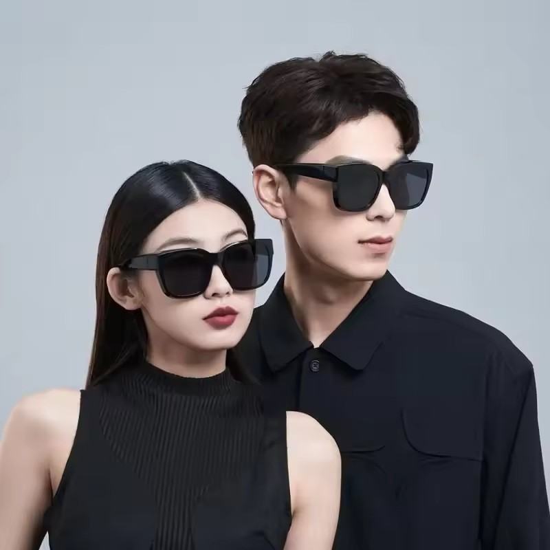 Kính râm siêu nhẹ Kính râm gấp mới Câu cá Kính râm vuông cổ điển phân cực