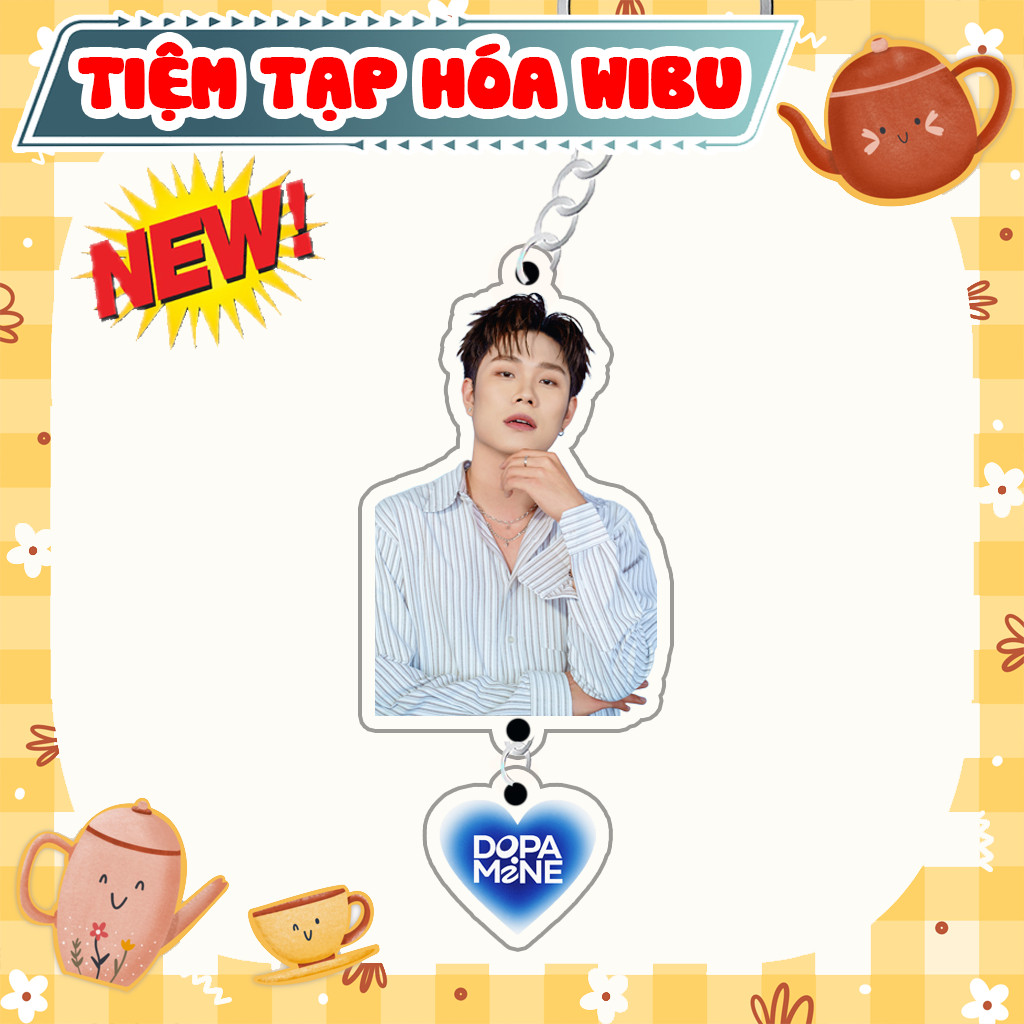 Móc Khoá Keychain Acrylic Dương Domic Dopamine Fans 2 Mảnh Mất Kết Nối Tràn Bộ Nhớ Album Debut Tiệm Tạp Hóa Wibu
