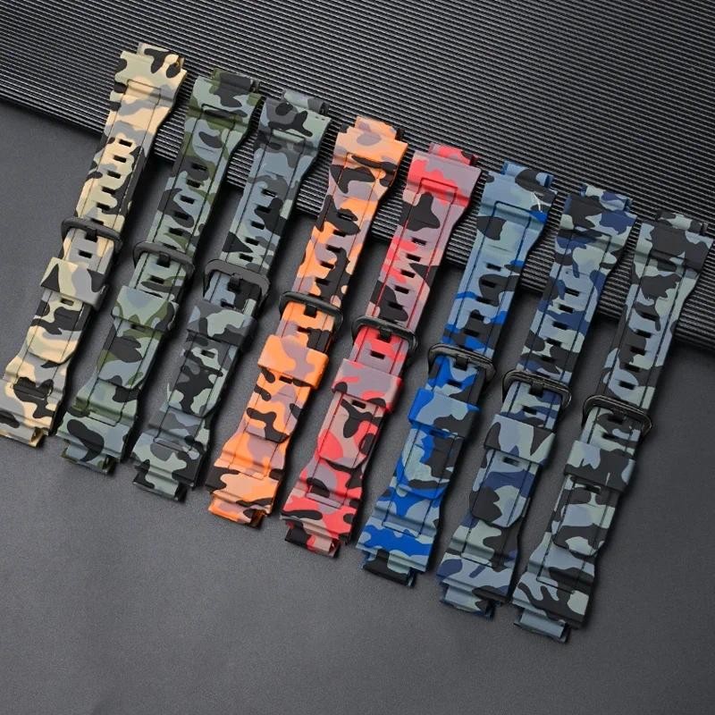 Dây đeo đồng hồ TPU cho CASIO G-SHOCK GW-9400 GW-9300 G-9300 Rangeman Dây đeo đồng hồ Vòng đeo tay chống nước Nam thể thao Wirstband Ngụy trang