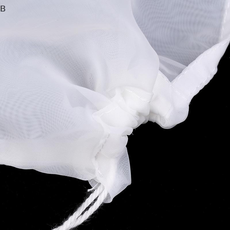 Túi lọc sữa đậu nành B & N 100 lưới Túi lọc mịn có thể tái sử dụng Nước ép cà phê Đậu nành Túi lọc dây rút sữa tại nhà Máy lọc thực phẩm nhà bếp.