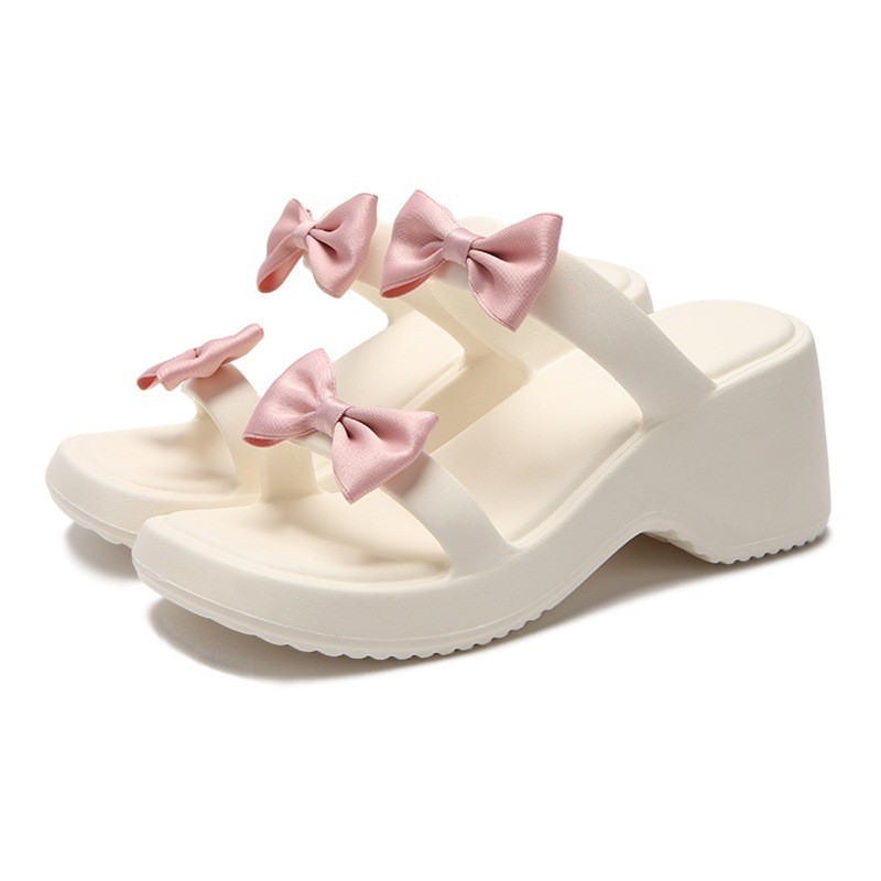 XIXITIAO Dép Dép Nữ Dây Đeo Đôi lolita Giày Tăng Chiều Cao 8cm Dép Ngoài Trời Mùa Hè