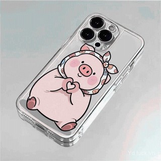 Ốp bảo vệ trong suốt độc đáo hình chú heo con dễ thương dễ thương Thích hợp cho iphone 16promax 15plus 14pro 13pro 12promax 11pro 16 15 xsmax 14plus Vỏ điện thoại chống sốc
