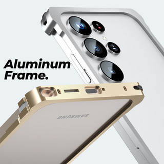 [JLK] Ốp Lưng Nhôm Cho Samsung S26 Ultra S25 Edge S24 S23 S22 Khung Kim Loại Siêu Chống Sốc Vỏ Điện Thoại