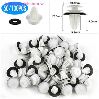 Toplanswatchstore 50 / 100 Cái Kẹp Bảng Điều Khiển Cửa Ô Tô W / Vòng Niêm Phong Tự Động Giữ Xe Chốt Ốp Lưng Kẹp Xe Đẩy Pin Đinh Tán Bảng Điều Khiển Cửa Kẹp VN