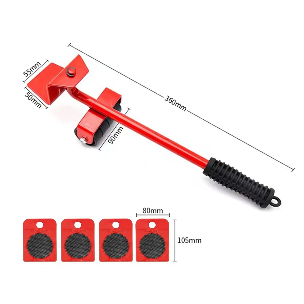5 Chiếc Nội Thất Di Chuyển Vận Chuyển Bộ Con Lăn Loại Bỏ Nâng Di Chuyển Bộ Bánh Xe Thanh Mover Di Chuyển Đồ Nặng Thiết Bị Dụng Cụ Cầm Tay