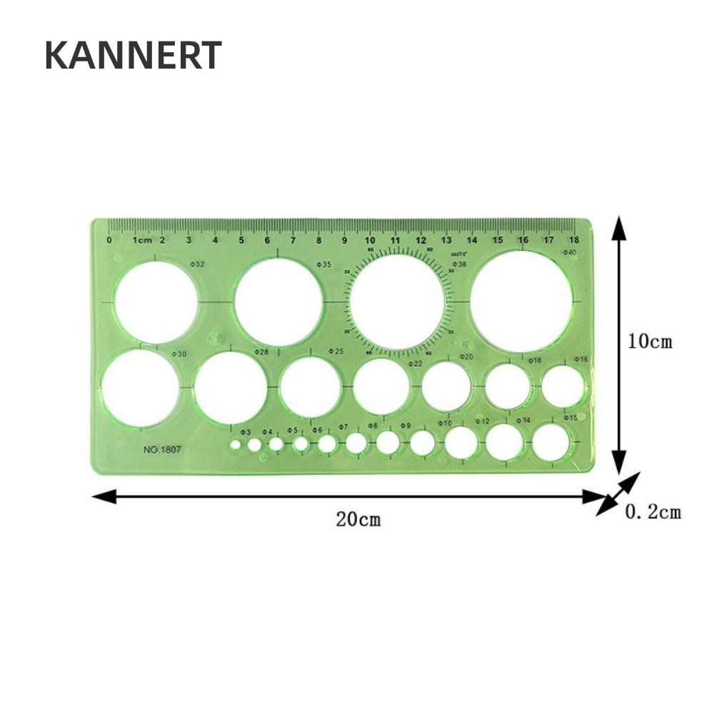 Thước KANNERT, Vẽ Kỹ Thuật Vòng Tròn Nhựa Stencil,  Nội Thất Kiến Trúc Sư Mẫu Hình Học Thước ào Tranh Học Sinh Dụng Cụ Vẽ Văn Phòng Trưng Học Cung Cấp