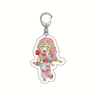 Móc khóa Kimetsu No Yaiba Anime Manga Nhật Bản Cute nhựa Acrylic hai mặt, in hình các nhân vật dễ thương