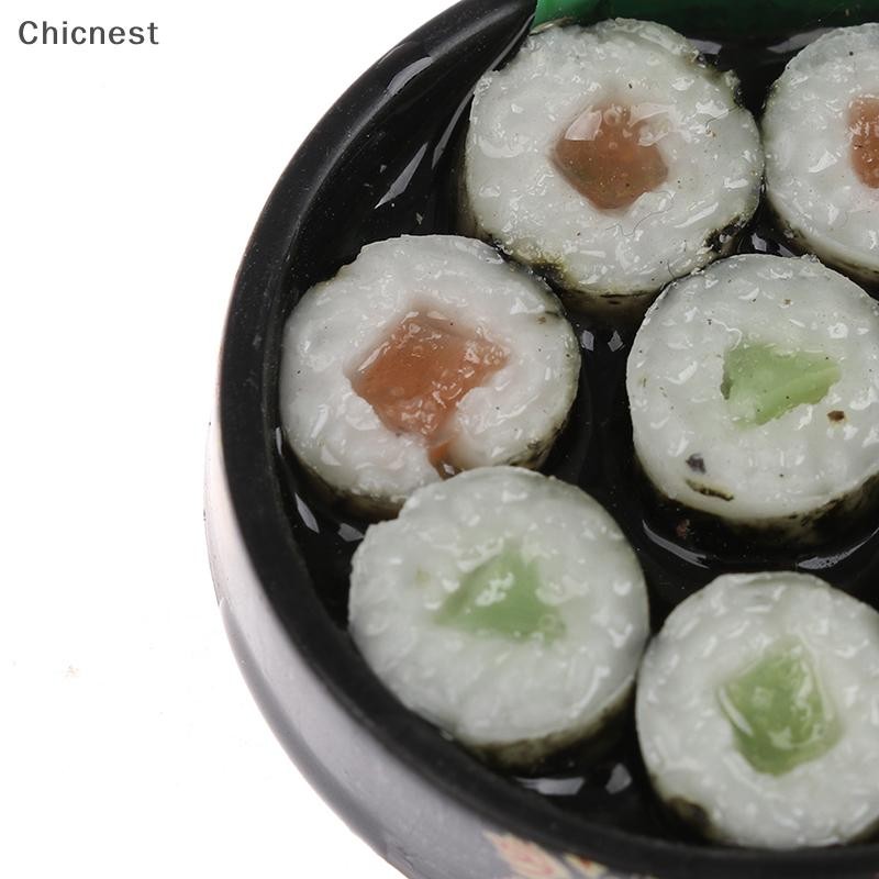 [Chc] Nhà búp bê Cơm Sushi Nhật Bản thu nhỏ để trang trí nhà búp bê Đồ ăn giả vờ [VN]