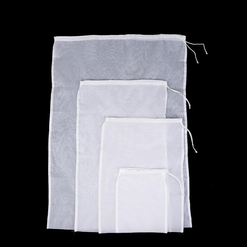 Túi lọc sữa đậu nành B & N 100 lưới Túi lọc mịn có thể tái sử dụng Nước ép cà phê Đậu nành Túi lọc dây rút sữa tại nhà Máy lọc thực phẩm nhà bếp.
