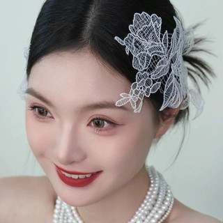 Retro Cô Dâu Hoa Mũ DIY Handmade Cô Dâu Veil Phụ Kiện Cho Đầm Kiểu Tóc Dụng Cụ Làm
