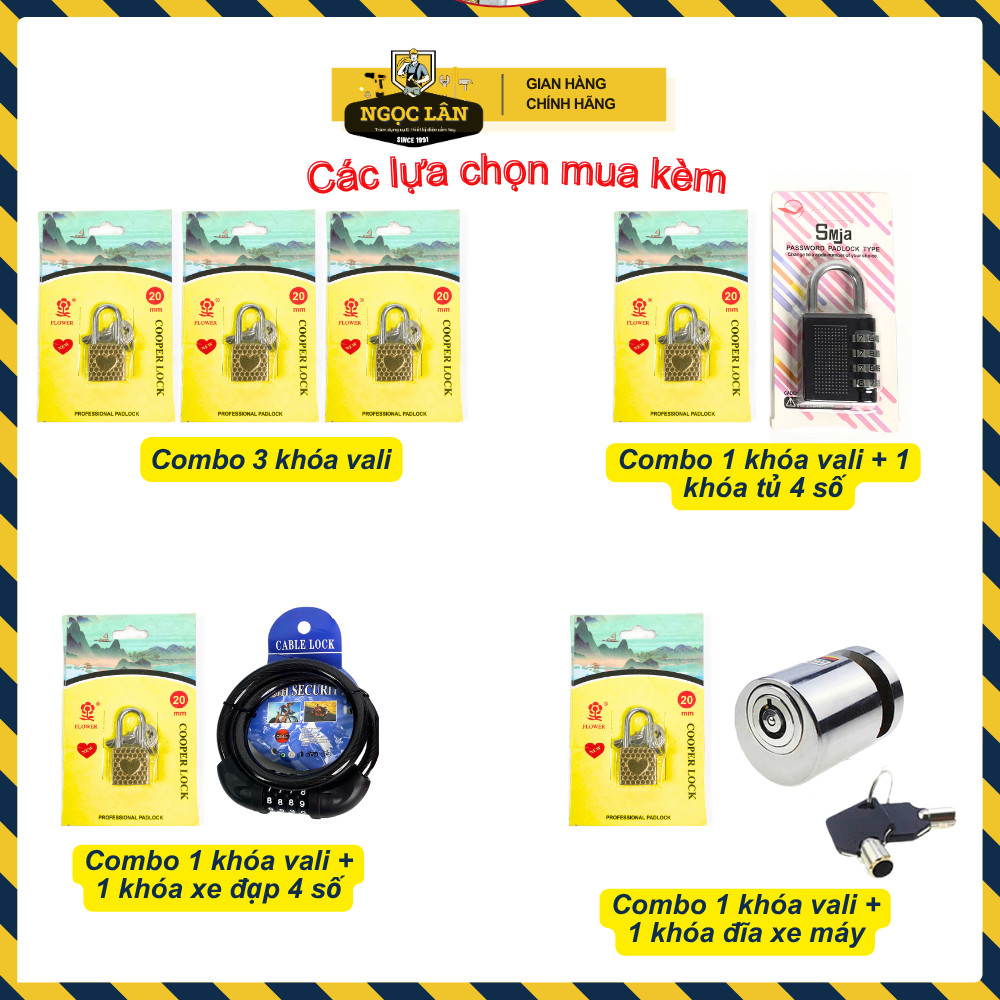 Ổ khóa mini 2 phân khóa vali, khóa tủ nhỏ 2 chìa Trái tim đẹp, phong cách