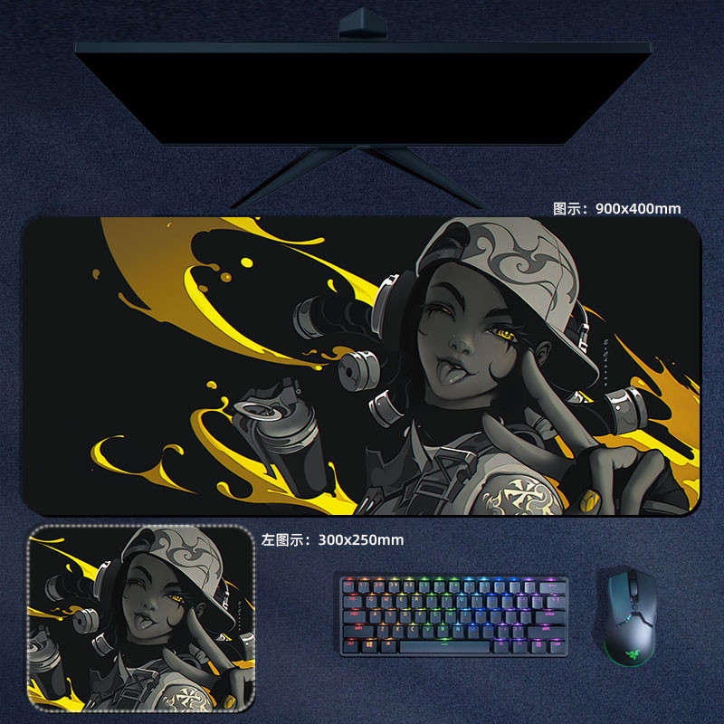Valorant Miếng Lót Chuột Lớn Phoenix Jett Viper Omen Neon XXL Mousepad Máy Tính Laptop Game Thủ Miếng Lót PC Phụ Kiện Chơi Game Để Bàn Thảm
