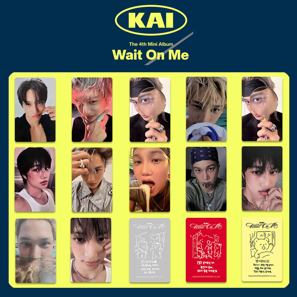 4-9 Chiếc EXO KAI Wait On Me Tinh Chất Reverie Lomo Cards HELLO WORLD 4th min Album Solo Photocards CHEN XIUMIN SUHO Park Chanyeol D.O. Bưu thiếp Oh Se Hun YM