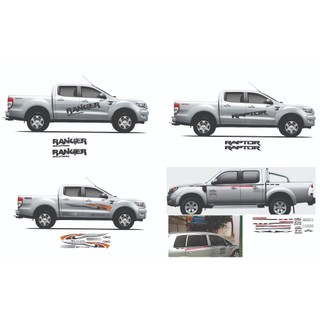 Tem dán sườn xe ô tô, xe bán tải Ranger, Raptor, wildtrack, BT50, decal trang trí xe ford, isuzu, mazda