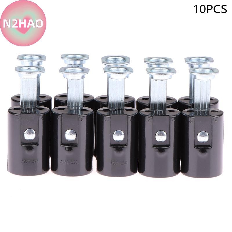 N2HAO 10 Chiếc E14 43mm 53mm 68mm 76mm 86mm Đèn Chùm Nhựa Chiều Cao Đèn Giá Đỡ Đèn Phụ Kiện Đèn Nến Đế Ổ Cắm n