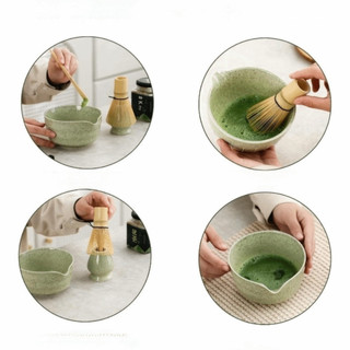 [Giao hàng từ Việt Nam] Bộ trà Matcha Nhật Bản NOOKSTORY: dụng cụ pha trà, chổi tre, bát gốm, muỗng tái sử dụng, máy đánh Matcha xanh