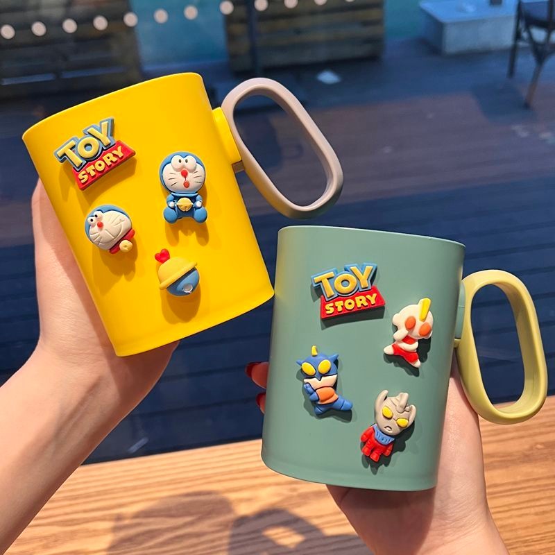 Ultraman Hoạt Hình Trẻ Em Nước súc Miệng Cốc Hộ Gia Đình Sinh Viên Bàn Chải Đánh Răng Cốc Bé Trai Bé Gái Răng Cốc Rửa Răng XJVR
