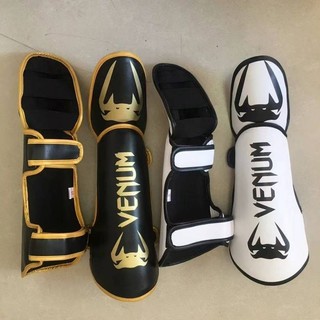 Muay Thai Fight Leg Protector Children Adult Shin Guard Fighting Leg Protector with Instep Thickened Competition Training Leg Protector tpHs