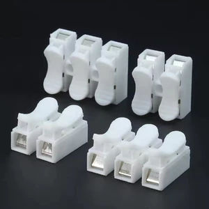Đầu nối nhanh Đầu nối dây cáp 2P 3P Không có vít Khối đầu cuối Kẹp lò xo
