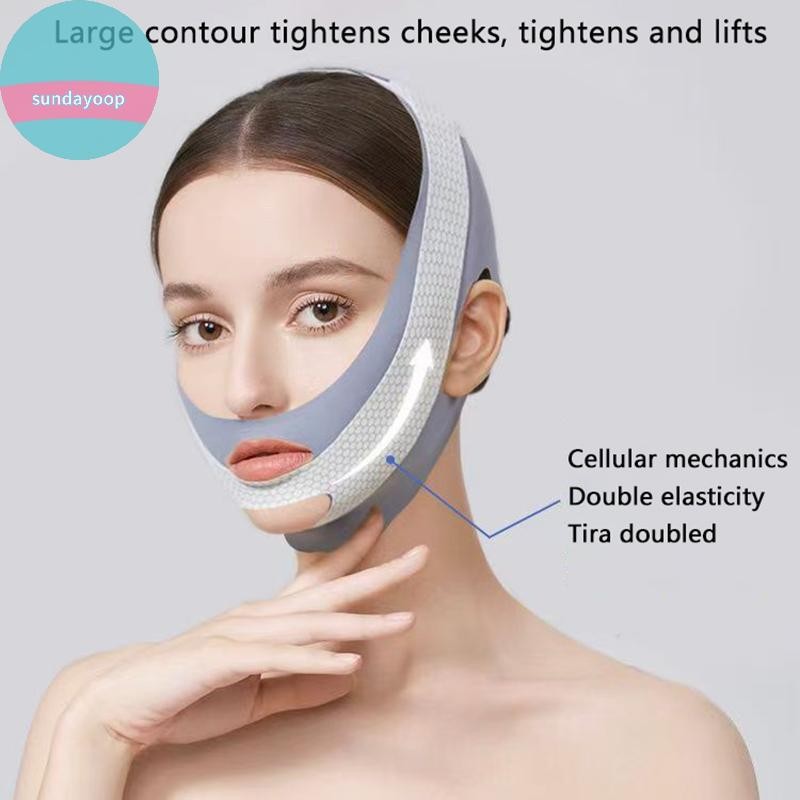 Sund Face-Lift With Sleep Face V Shape Facial Slimming Bandage Relaxing Shape Lift Giảm Double Chin Face Thining Band Massage VN
