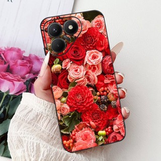 Dành Cho Tecno Pova 7 4G LJ6 Vỏ Hoa Bướm Silicon Mềm TPU Màu Đen Cho Tecno Pova7 4G 2025 Vỏ Điện Thoại