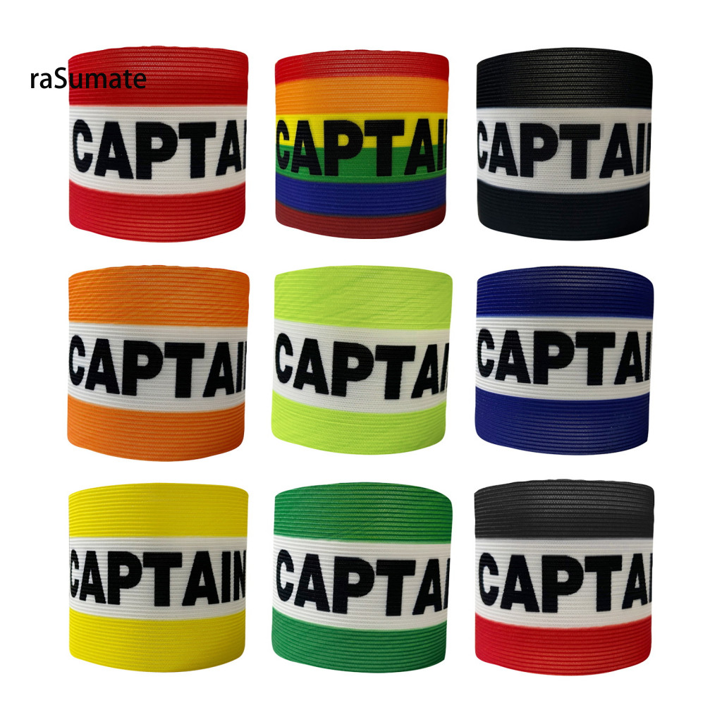 < rasumate > Băng tay in Logo Captain bền bỉ Băng tay có thể điều chỉnh Băng tay đội trưởng bóng đá cho bóng đá Đội bóng rổ Bóng bầu dục Người chơi thể thao Băng tay đàn hồi Nylon Thể thao ngoài trời