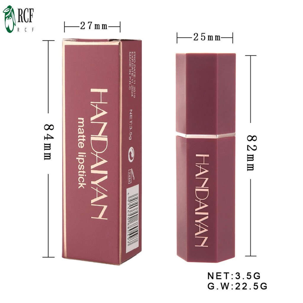 Son môi dưỡng ẩm nữ Matte Lipstick Fuller Look Lips Son môi khô nhanh cho phụ nữ và bé gái Hoạt động dự tiệc