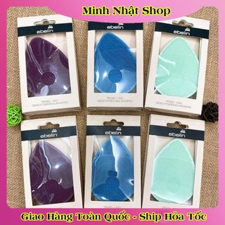 Miếng rửa mặt Silicon và bọt biển Ebelin Đức bền & sạch sâu lỗ chân lông