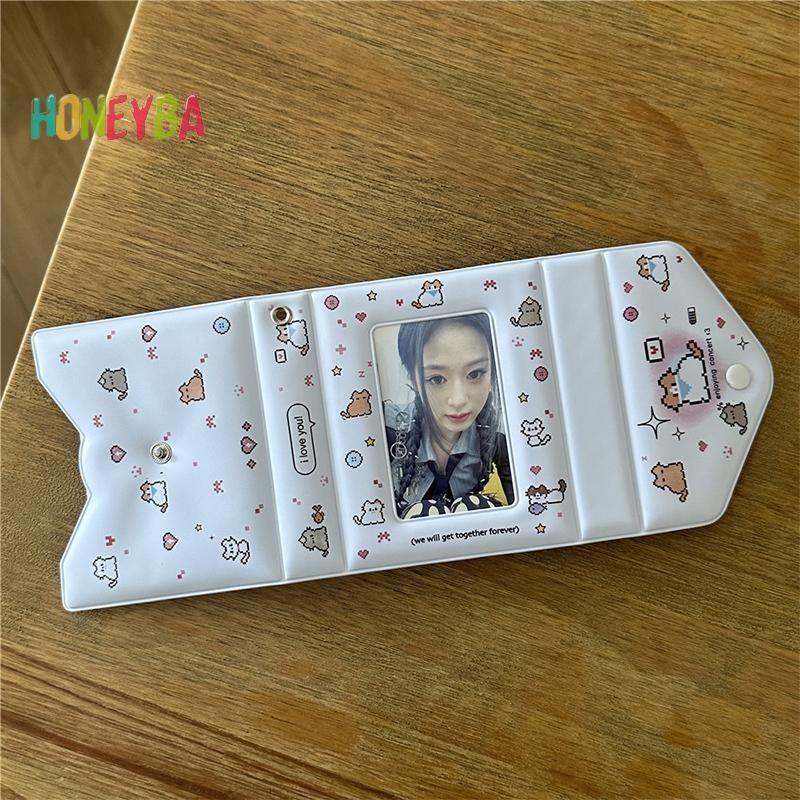 < Honeyba > Hộp đựng thẻ ảnh 3 Inch 40 khe cắm Kpop Chất kết dính thần tượng Bưu thiếp Lomo Card Album ảnh Bộ sưu tập thẻ Chất kết dính Photocards