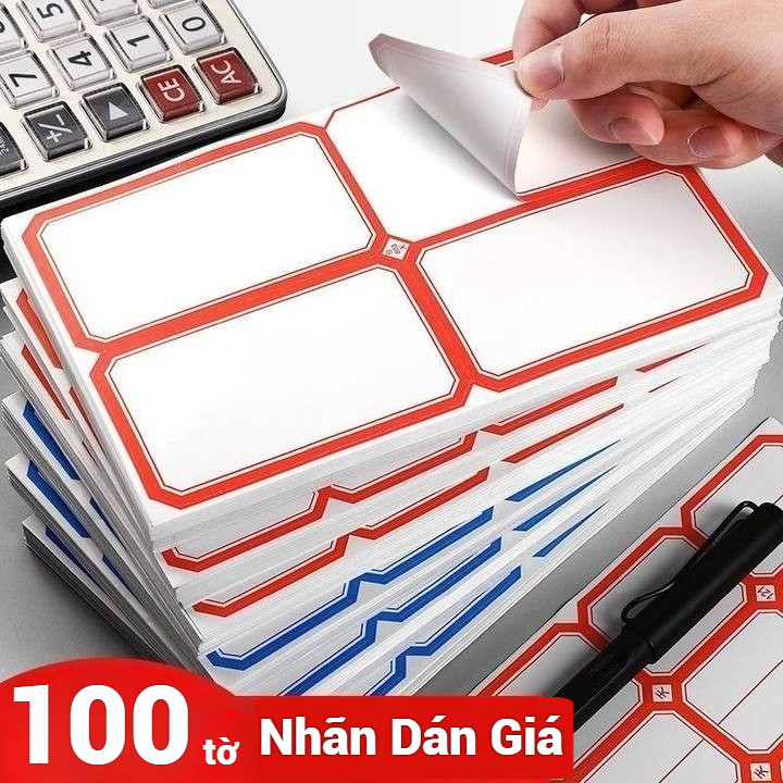 Nhãn Dán Ghi Tên, Ghi Giá Chống Nước - Giải Pháp Tiện Lợi Quản Lý Đồ Vật, Nhiều Màu Sắc và Kích Thước
