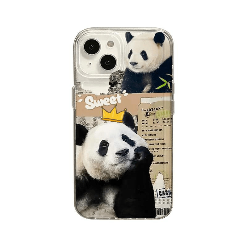 Bán Sản Phẩm Mới Panda Fubao Ốp Lưng Điện Thoại iphone 16PROMAX iPhone15Plus 14 / 13 / 12 Ốp Mềm Trong Suốt Chất Lượng Cao