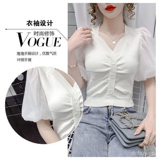 Áo blouse đan hiện đại Filipiniana cho phụ nữ, cổ vuông, tay phồng, áo blouse Barong