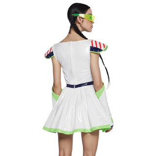 Nữ Gợi Cảm Không Gian Cadet Trang Phục Người Lớn Tương Lai Người Ngoài Hành Tinh Halloween Trang Phục Nữ Đảng Sân Khấu Thể Hiện Không Gian Robot Cosplay Đầm