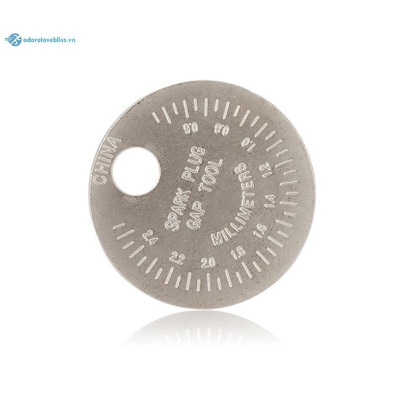 THÊM Đo lường Loại đồng xu 0,6-2,4mm Bugi Gage SparkPlug Công cụ đo BSS